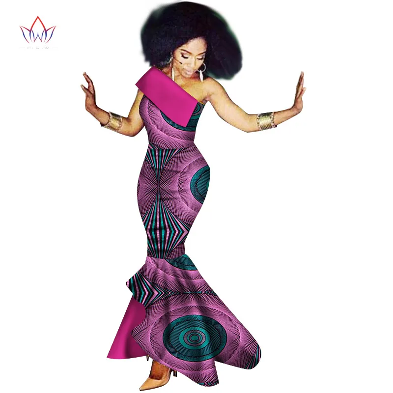 Оптовая продажа 2020 африканские платья русалки для женщин Африканский наряд без