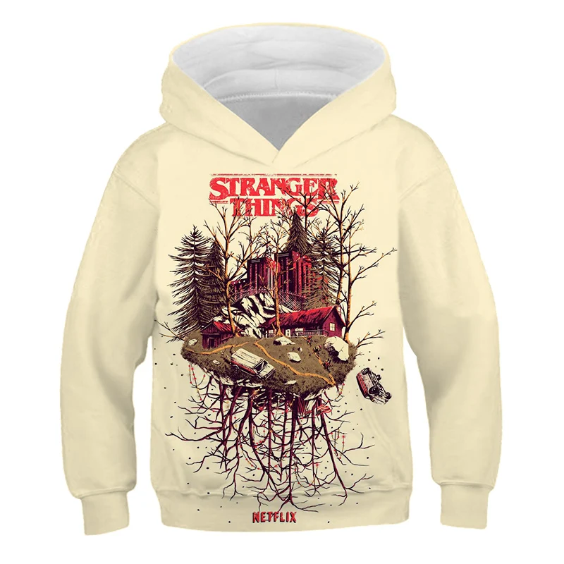 

3D Boby Boys Clothes Stranger Things Hoodies Teen For Girl Kids Children's Clothing Season 3 Sweatshirt Tv Anime Long Sleeve Top