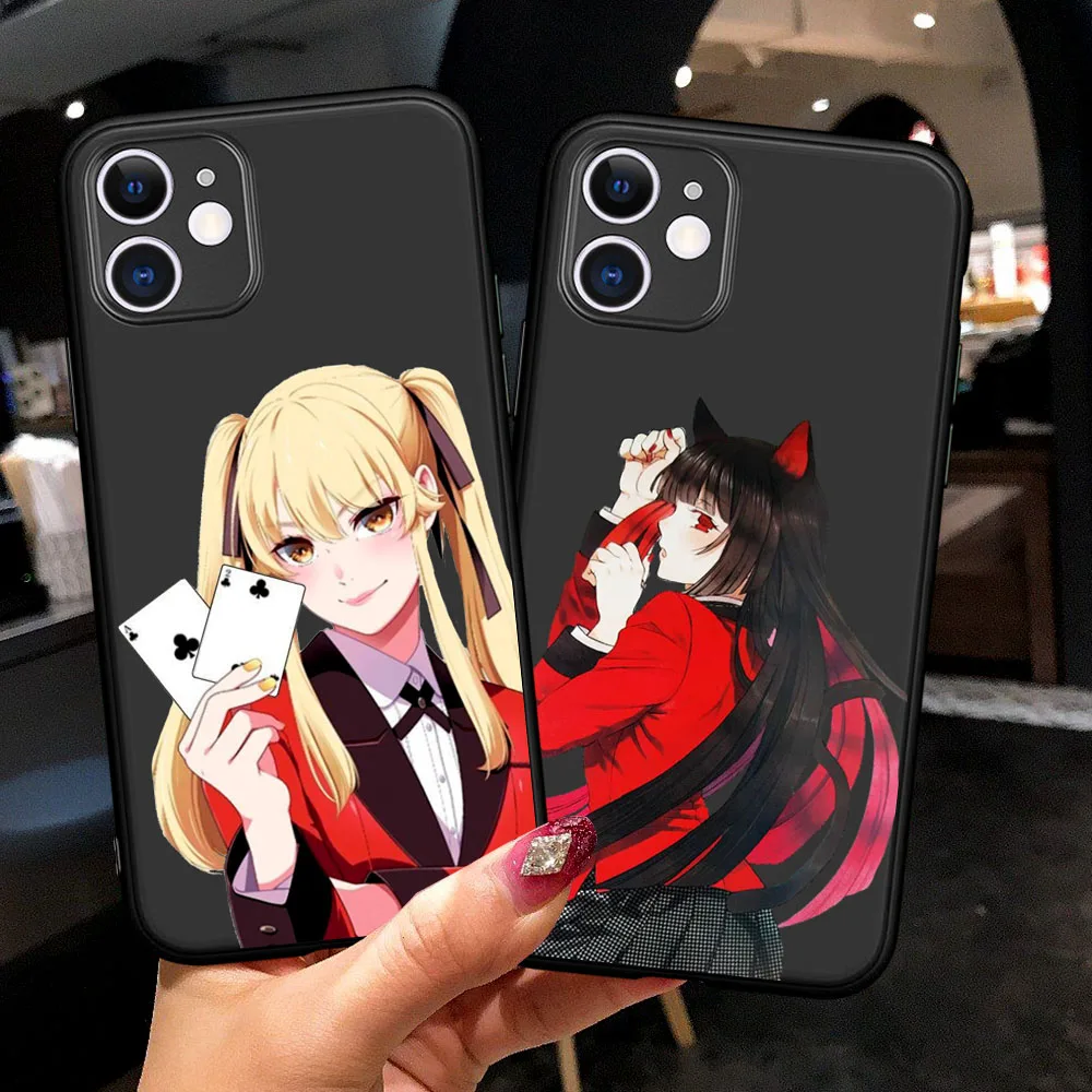 Хит продаж Аниме Kakegurui Jabami Yumeko черный мягкий силиконовый чехол для мобильного