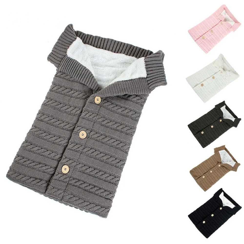 Пеленка для новорожденных Вязаная Шерстяная ночная рубашка зимняя детская