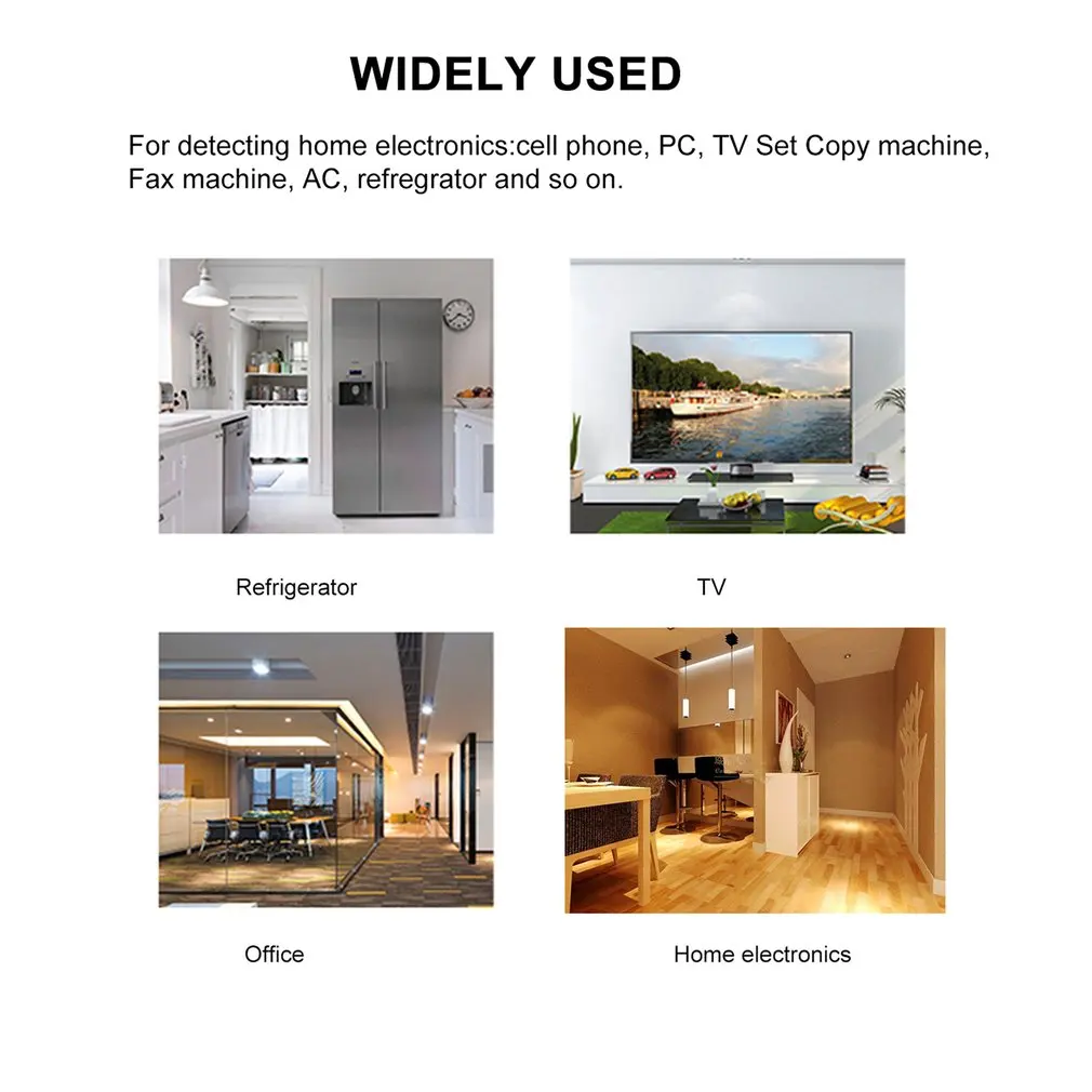 Профессиональный ЖК-цифровой детектор электромагнитного излучения EMF метр