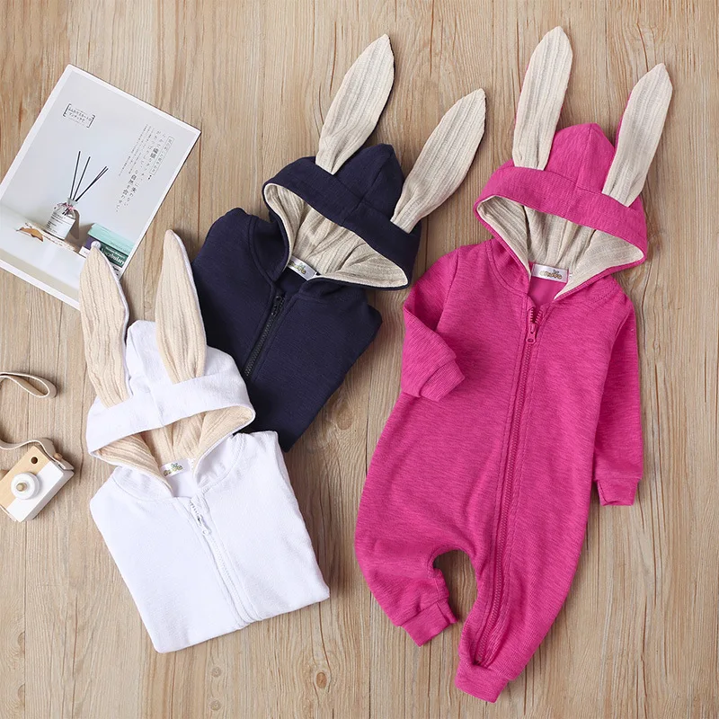 В 2020 году весенне-осенний Детский комбинезон с большими ушами для мальчиков и