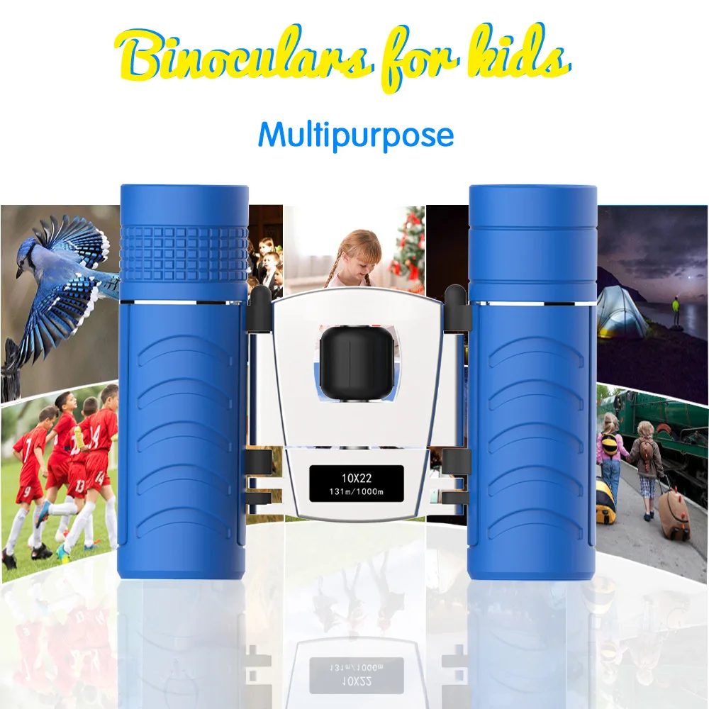 Professional 10X22 Kids Binocular Telescope Children Educational Learning Bird Watching Folding Optics Night Vision | Инструменты