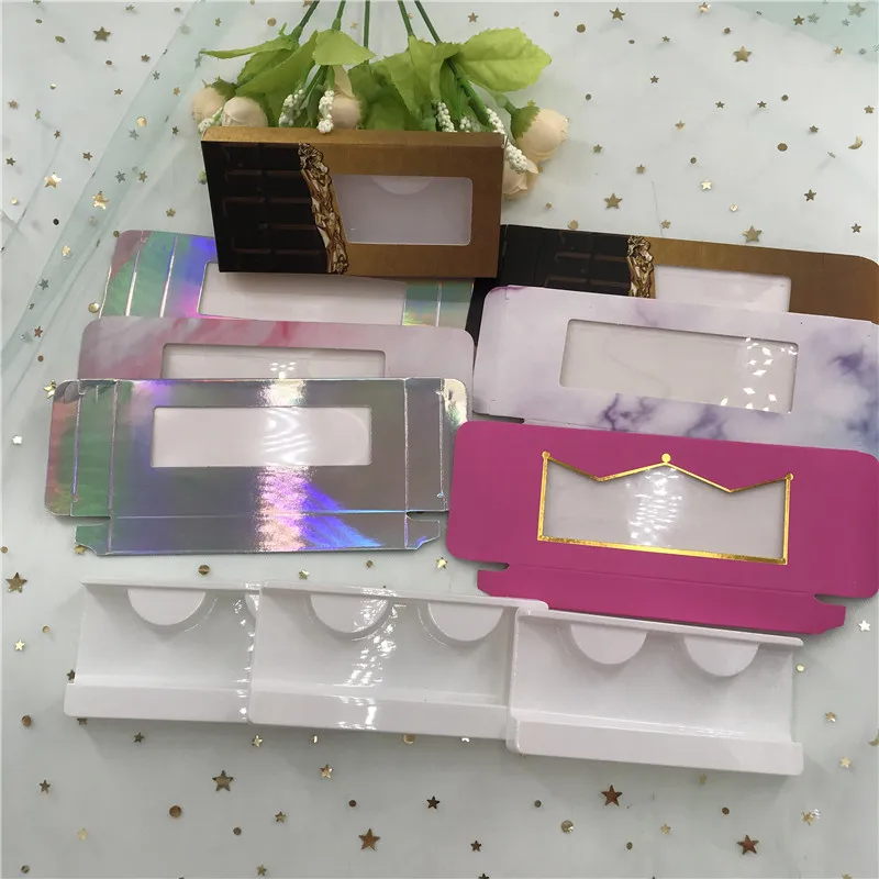 Коробка для ресниц пустая коробка из норки с подносами индивидуальная этикетка