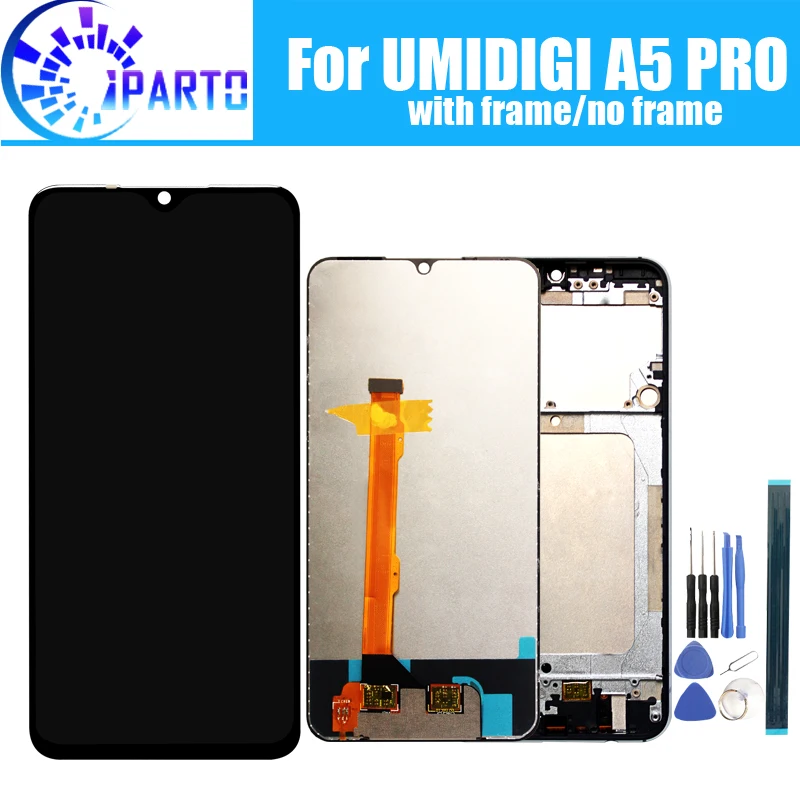 ЖК дисплей и тачскрин UMIDIGI A5 PRO 6 3 дюйма 100% оригинальный испытанный дигитайзер