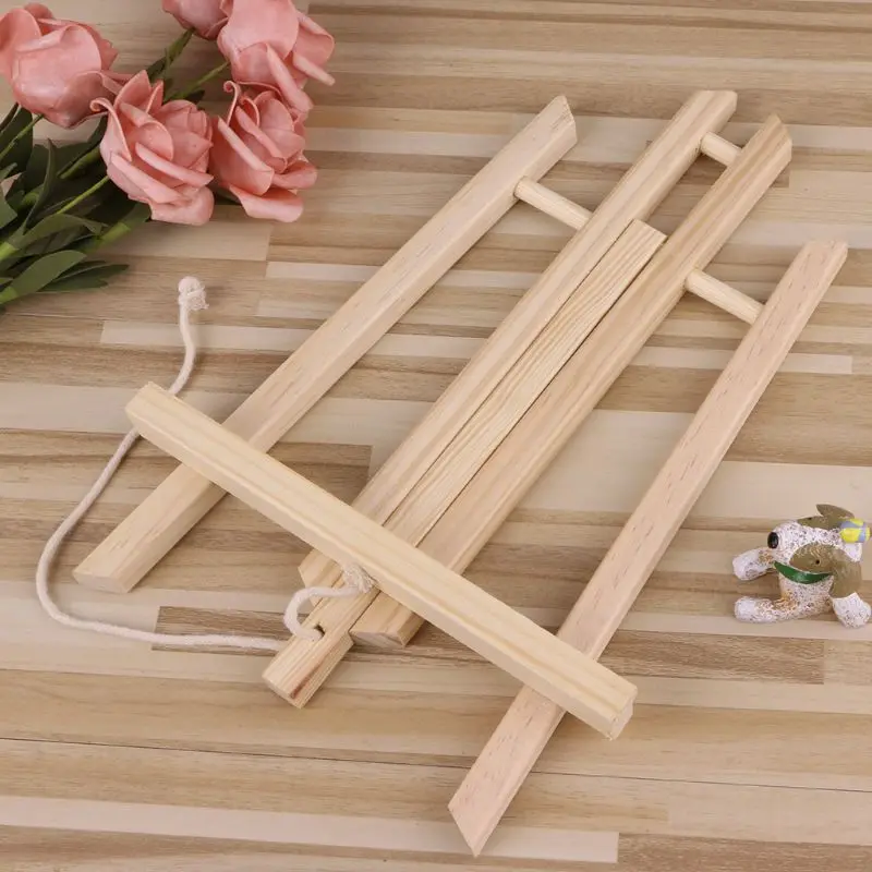 

Wood Easel Advertisement Exhibition Display Shelf Holder Studio Painting Stand