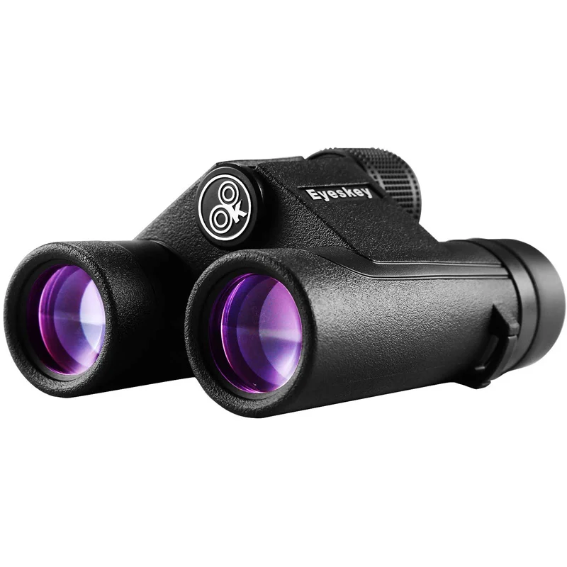 Миниатюрный бинокль Eyeskey HD 10x25 для взрослых Водонепроницаемый компактный и
