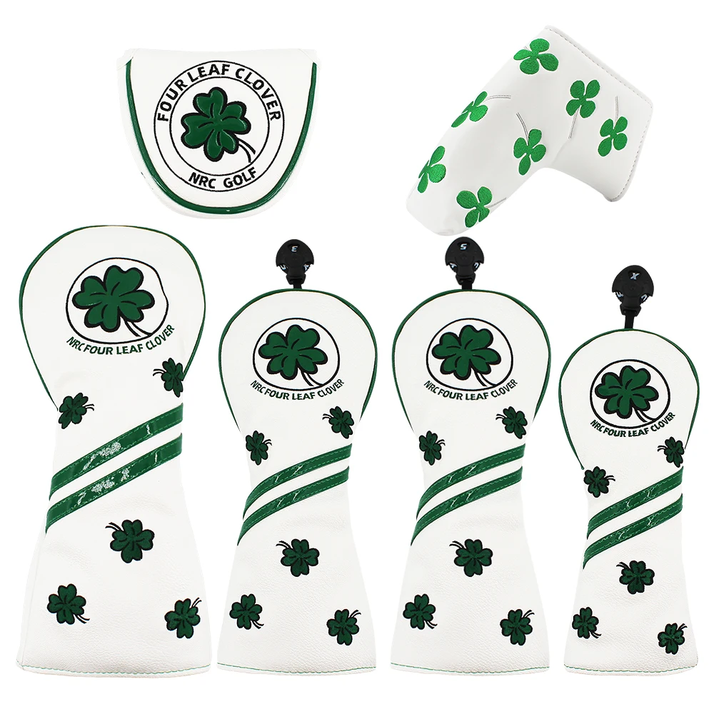 Head Cover Four Leaf Clover Golf Wood Headcover For Driver F