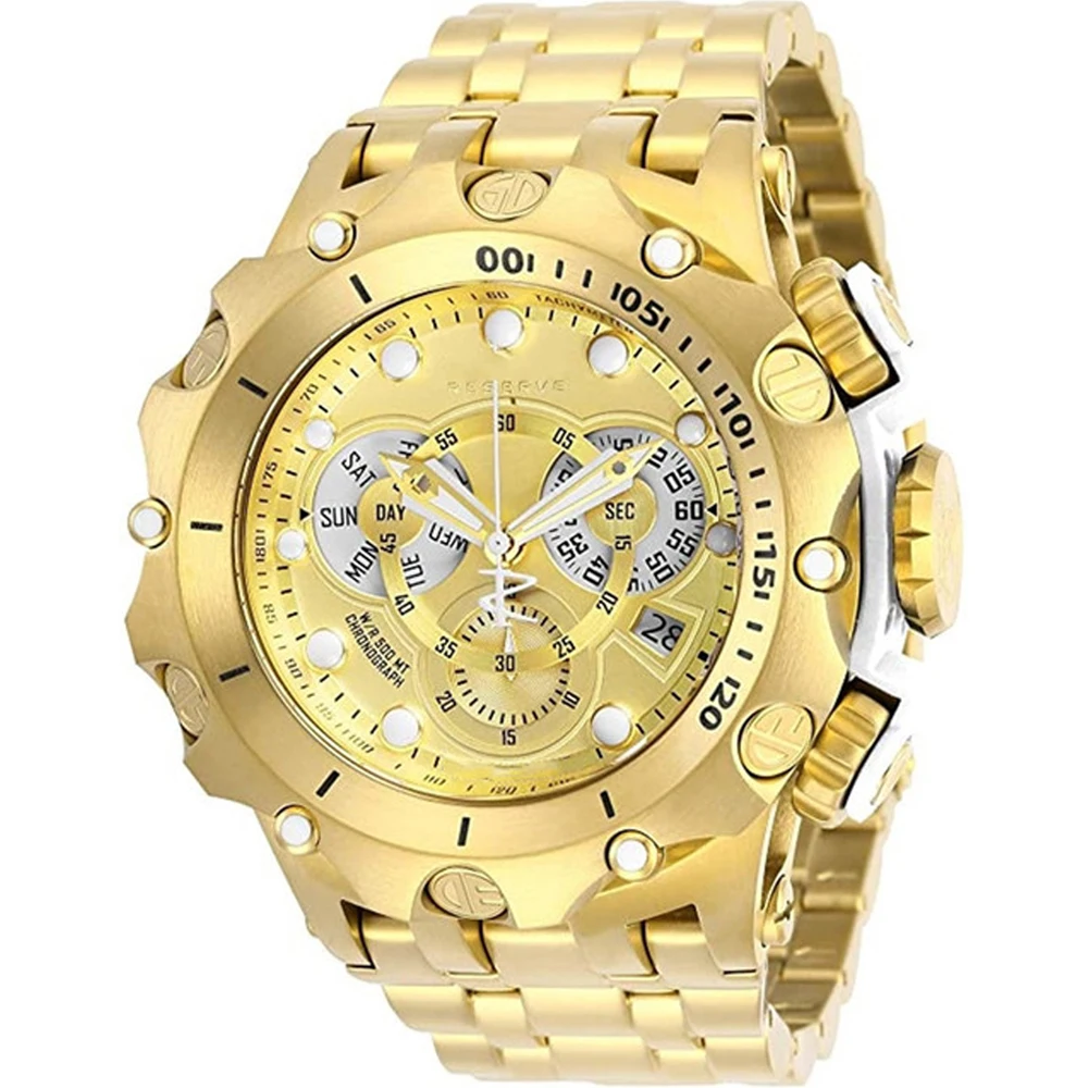

INVINCIBLE Reserve Venom Men Watch Original Full Stainless Steel Luxury Watch Undefeated Invicto Waterproof Clocks Dropshipping