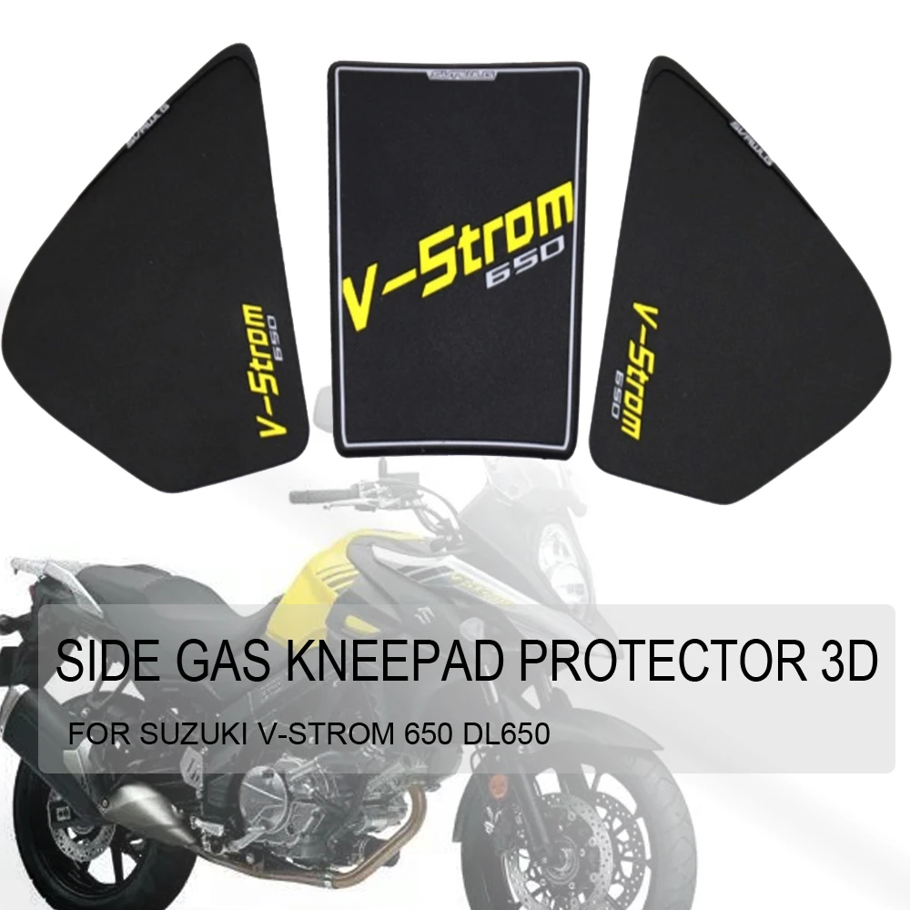 

Motorcycle Anti-Slip Tank Pad Sticker Pad Side Gas Kneepad Protector 3D For SUZUKI V-Strom650 DL650 V-Strom 650 DL 650 VStrom