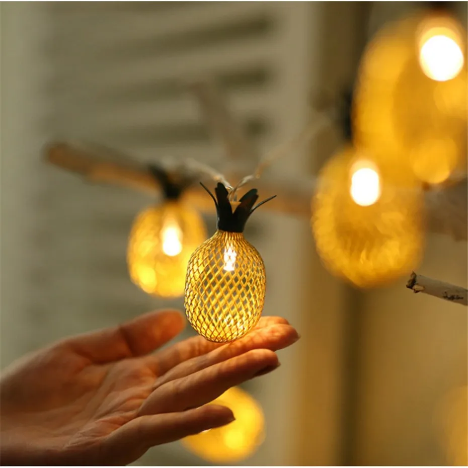 Ананас строка светильник s Батарея работает 2/3 м для декорации дома светодиодные