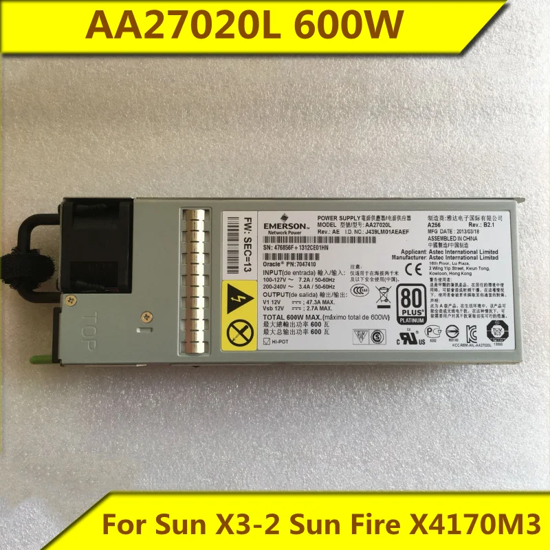Серверный блок питания AA27020L, 7047410, 7079395, 7060951, 600 Вт, оригинал Серверный блок питания AA27020L, 7047410, 7079395, 7060951, 600 Вт, оригинал