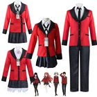 Аниме Yumeko Jabami Kirari Momobami Kirari костюмы для косплея японские школьные униформы для девочек костюмы полный комплект париков