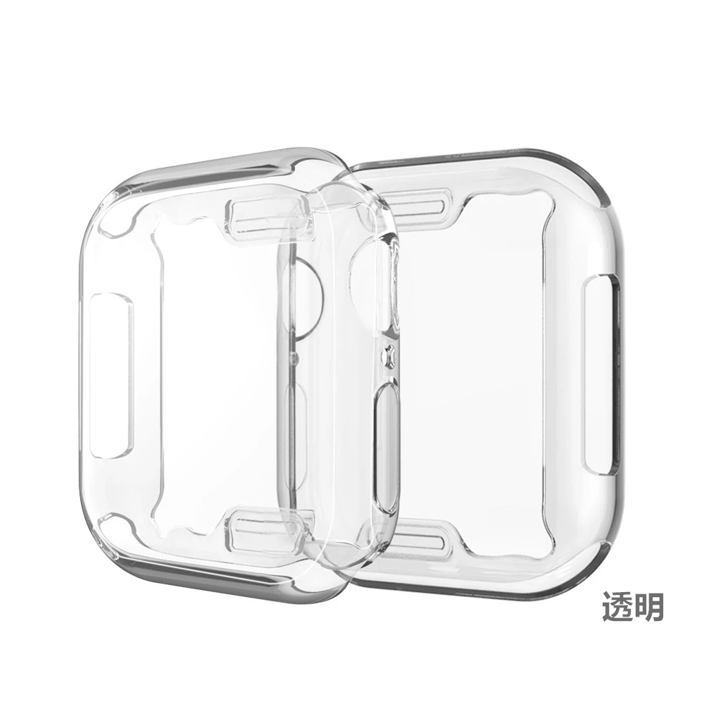 Чехол для наручных часов Apple Watch 4 5, версия 1, 2, 3, ремешок 42 мм, 38 мм, версия мягкий 360 тонкий чистый ТПУ Экран протектор для наручных часов iWatch серии 5/4/3/2/1 44 мм 40 мм - Цвет: 2 pcs