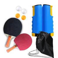 table tennis blade racket ping pong rubber paddle portable sport table tennis set 1 7m retractable net for workout trainning