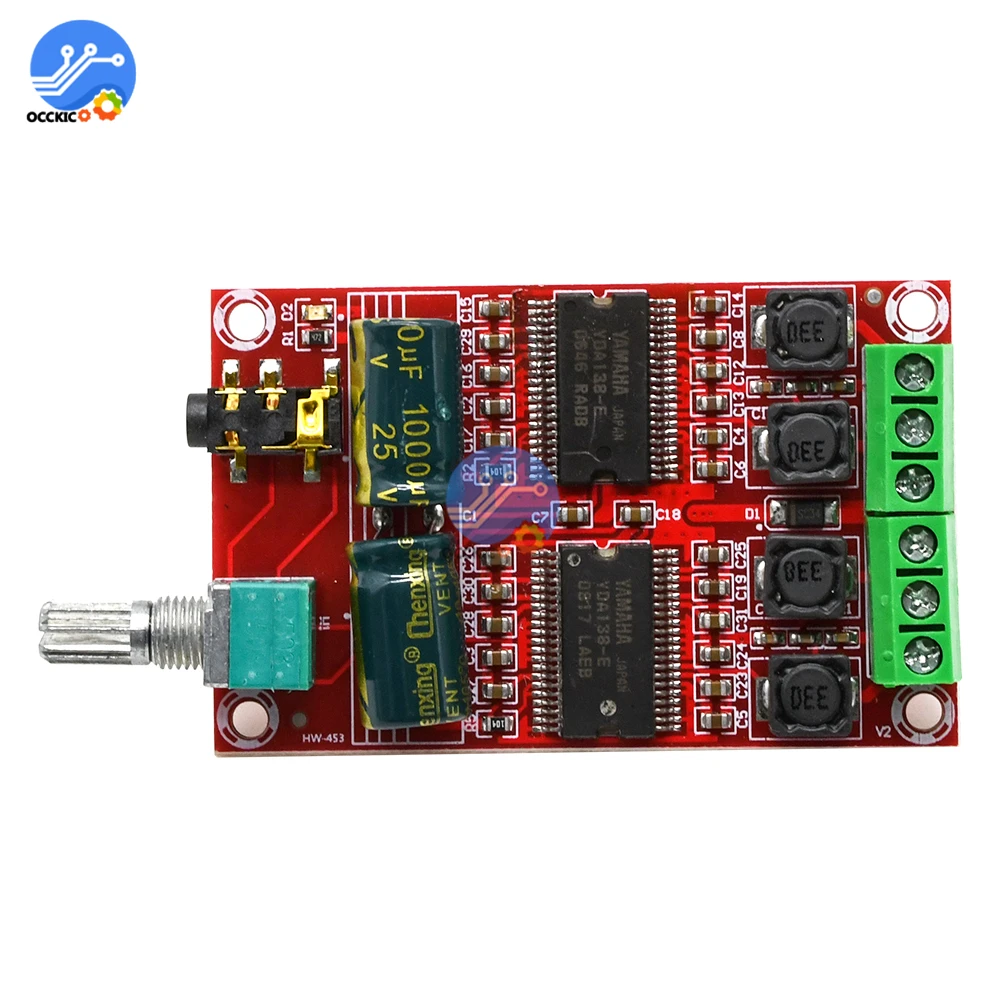 YDA138 E Плата усилителя класса D 2*20 Вт цифровая Hi Fi стерео усилитель мощности