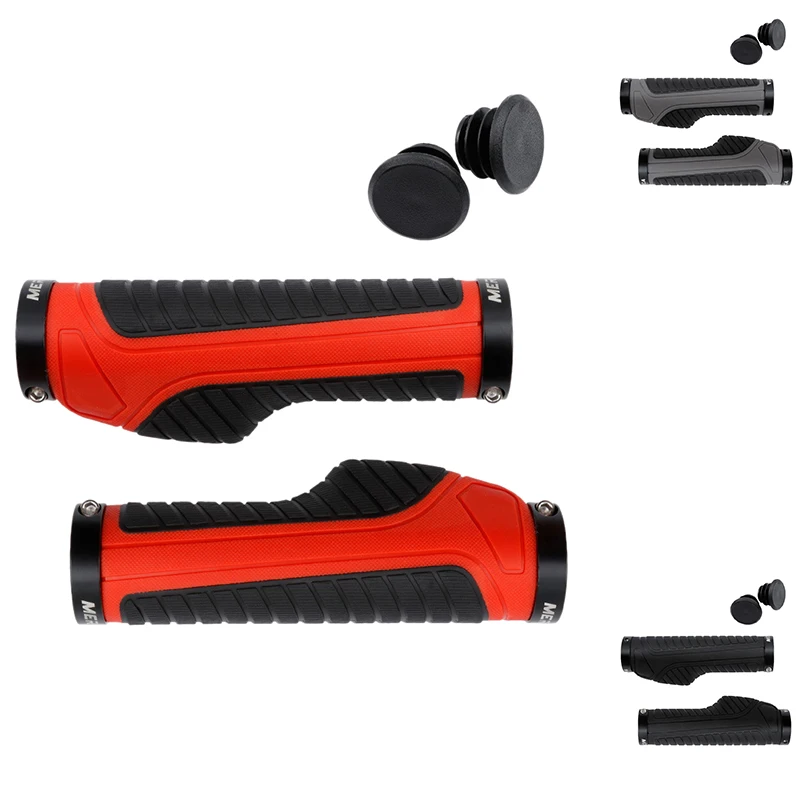 

MEROCA Bicycle Grips Ergonomic Bar End Firm Mount Both Ends Lock Grip Handlebar Tone Holder MTB Cycling Handlebar