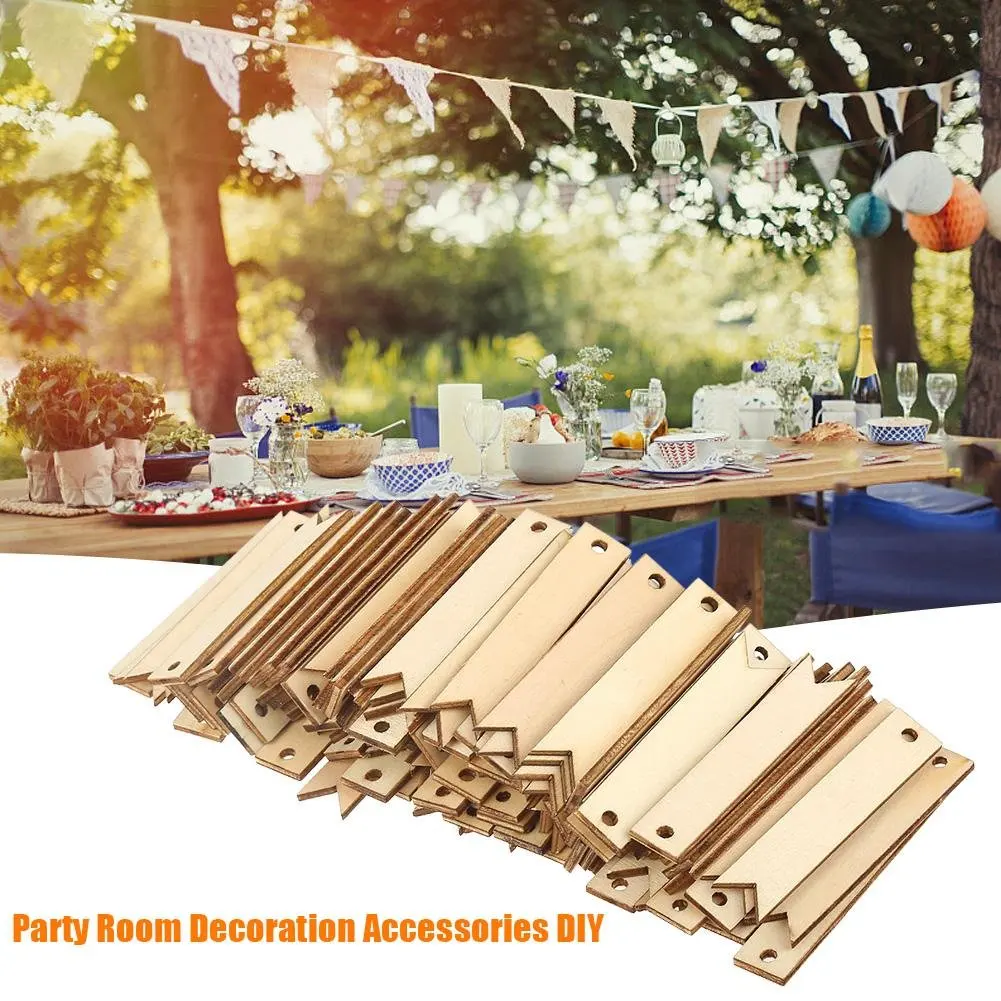 20 штук древесины карта поделки природа Цвет деревянные ярлыки для рукоделия