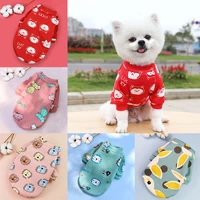 cute pet clothes costume animal printed dog coat cotton soft pullover jacket sweatshirt cat sweater pets clothing outfit