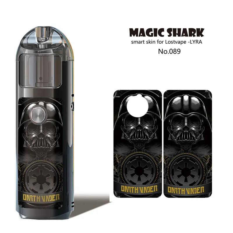 Волшебная Акула Marvel Star War Fire Horse Skull Pod Vape Super Hero Irom Man ПВХ наклейка чехол пленка кожа