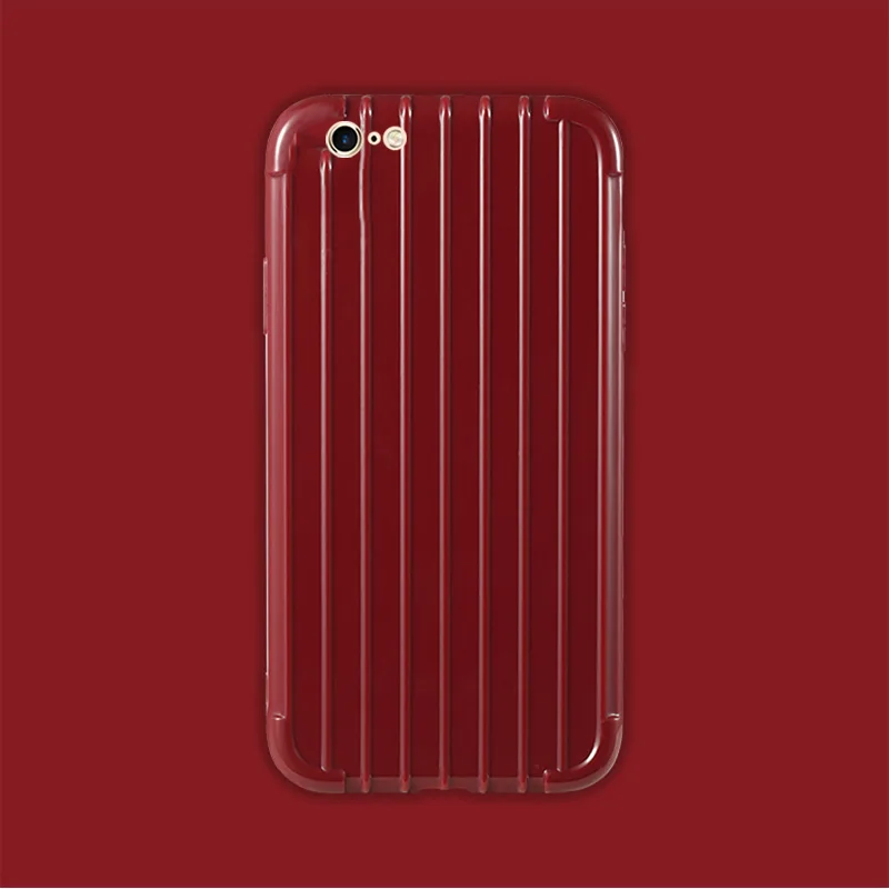 Роскошный чемодан для телефона iPhone XS MAX Модный милый багажник из ТПУ силиконовая
