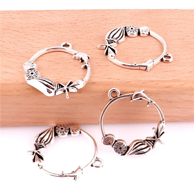 15pcs Charms Ocean Shell Conch 29*25mm Antique Making Pendant Vintage Tibetan Silver DIY Bracelet Necklace 22958 | Украшения и