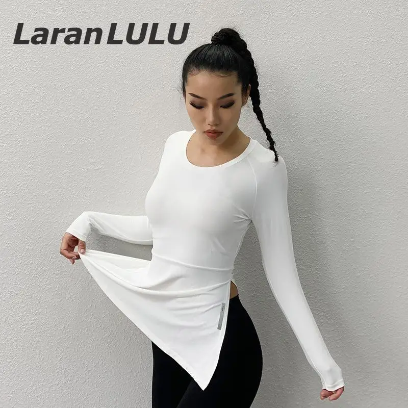 Сексуальная Спортивная Толстовка женская футболка для спортзала с длинным