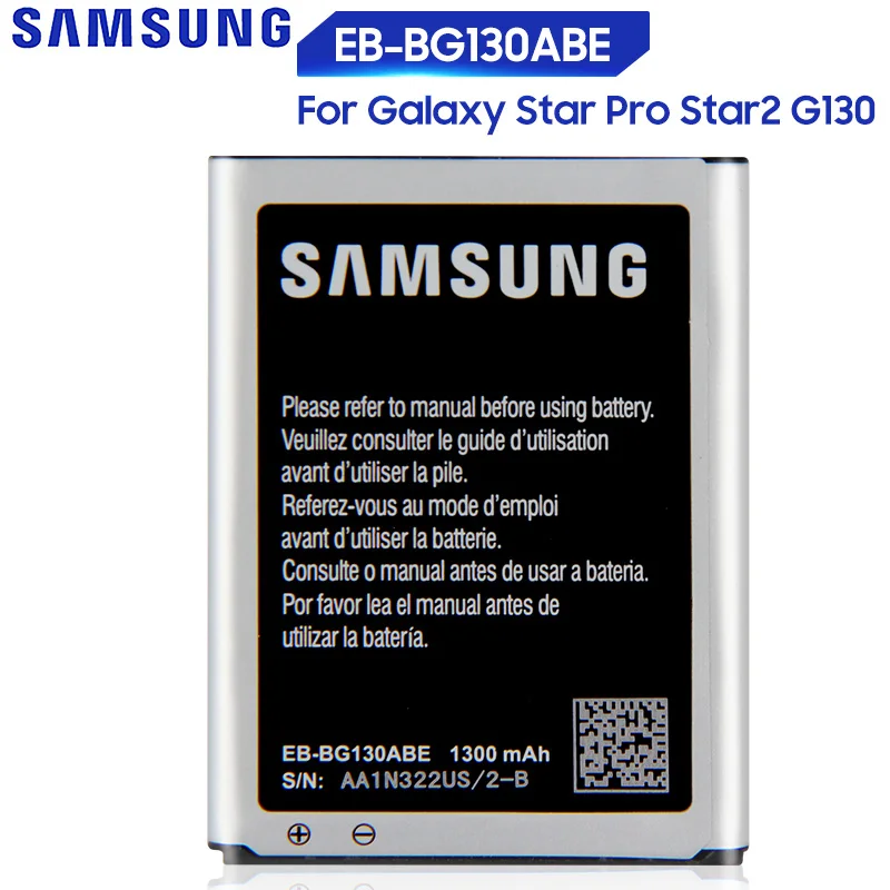 Оригинальный запасной аккумулятор Samsung для Galaxy Star 2 Pro Star2 G130 с функцией NFC