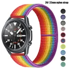 Ремешок нейлоновый для Samsung Galaxy Watch 4 3 classic active 2Gear S3S2, браслет-петля для Huawei watch GT 2e pro, 22 мм 20 мм