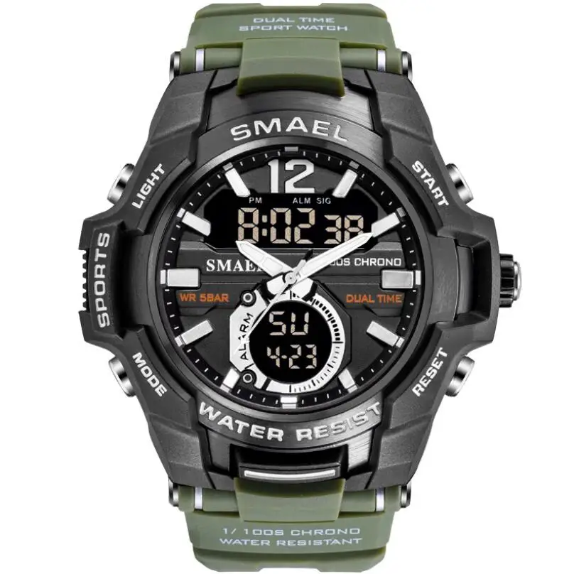 

Men Watches SMAEL Sport Watch Waterproof 50M Wristwatch Relogio Masculino Militar 1805 Men's Clock Digital Military Army Watch