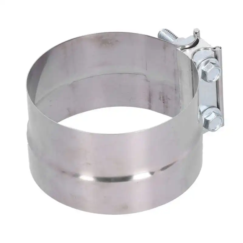 

5in Exhaust Band Clamp Lap Joint Stainless Steel Connector for Muffler Downpipe Header Manifold