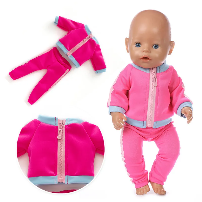 

Одежда для кукол новорожденных аксессуары Подходит для 17 дюймов 43 см ЕДИНОРОГ розовый синий боди для малышей подарок на день рождения