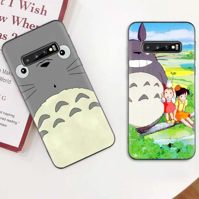 

Cute Cartoon Totoro Case for Samsung Galaxy S20 Ultra 5G S10 S8 S9 Plus S10e Note 20 10 Lite 8 9 Silicone Phone Cover