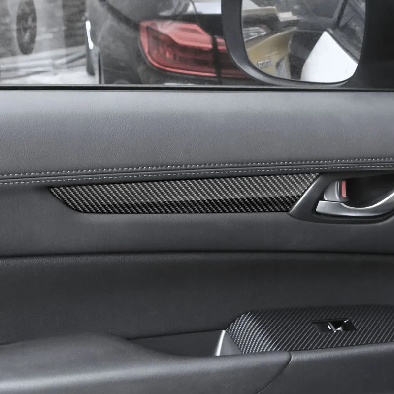 

Car inner door door panel sticker For Mazda CX-5 2017 2018 2019 2020 2021 Carbon fiber PVC door panel decoration stickers