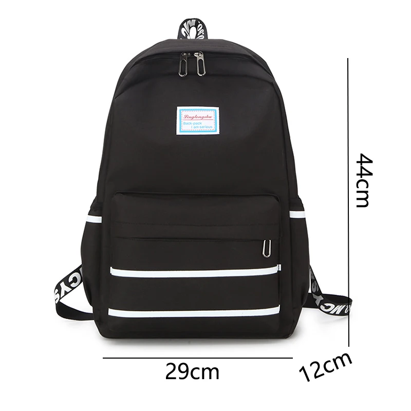 

teenage girls backpack women school bags pink USB nylon solid Large capacity bagpack Ladies Casual college style backbag 2020