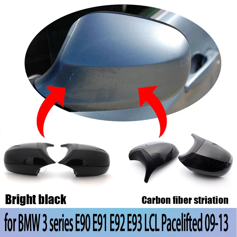

Carbon Fiber Pattern Car Styling Replacement Facelifted Rearview Mirror Cover Caps for BMW E90 E91 E92 E93 LCI M3 Style