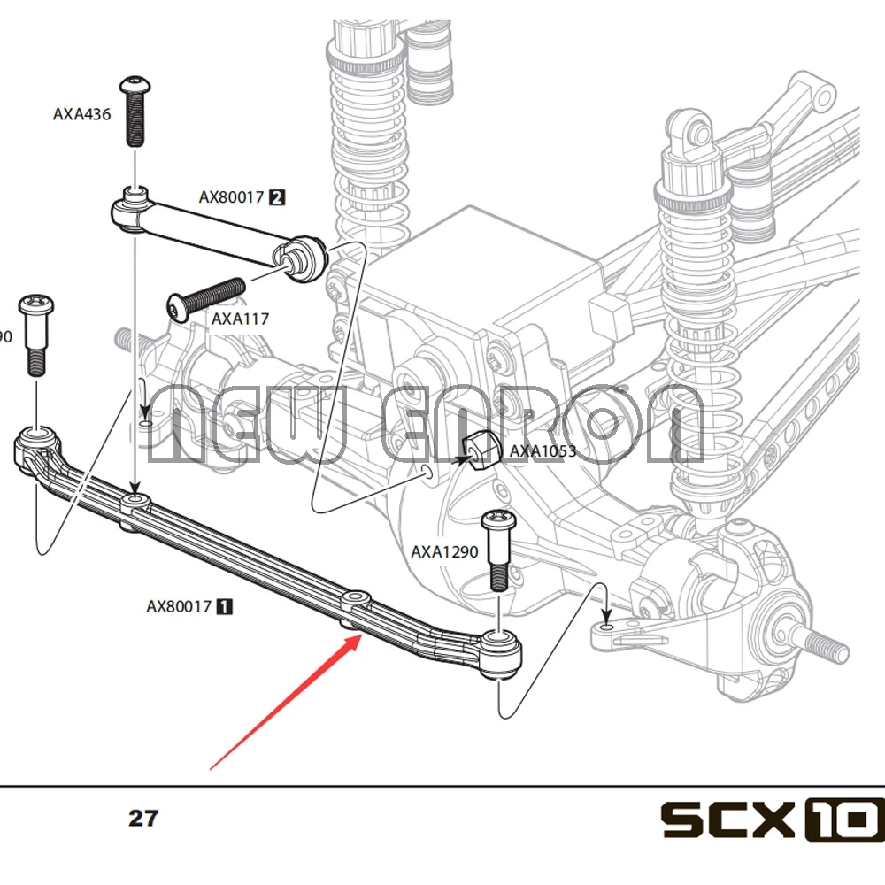 Новый ENRON 1 шт. алюминиевая рулевая тяга для радиоуправляемого гусеничного