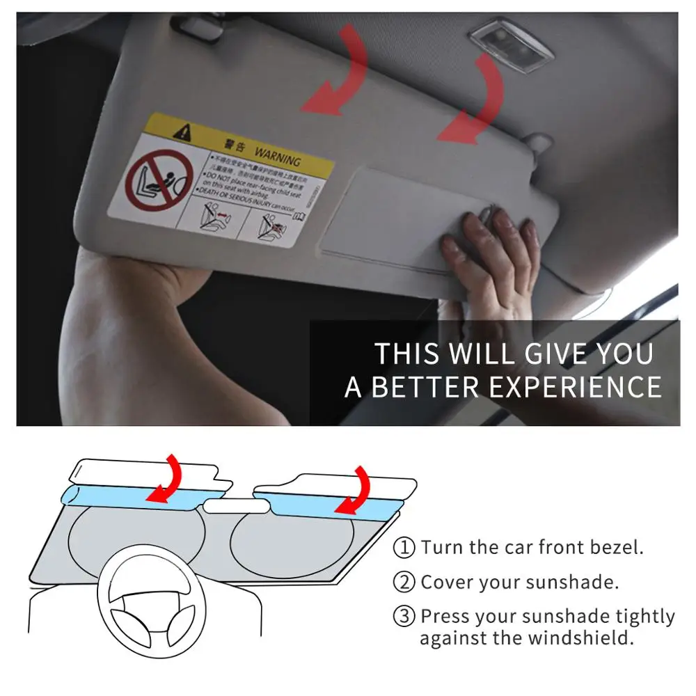 

Collapsible Car Sunshade UV Protect Reflector Sun shade Window Film Windshield Visor Cover for Mercedes Benz AMG CLA GLA CLK CLS