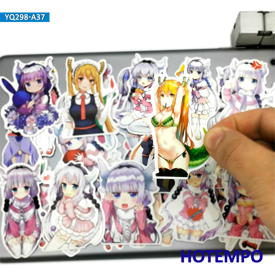 37 шт. милые аниме служанка Miss Kobayashi's Dragon Maid наклейки на мобильный телефон для