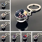 Брелки Noragami Yato для мужчин, аксессуары для японского аниме, двухсторонний брелок с подвеской в виде стеклянного шара, милый автомобильный брелок для рюкзака