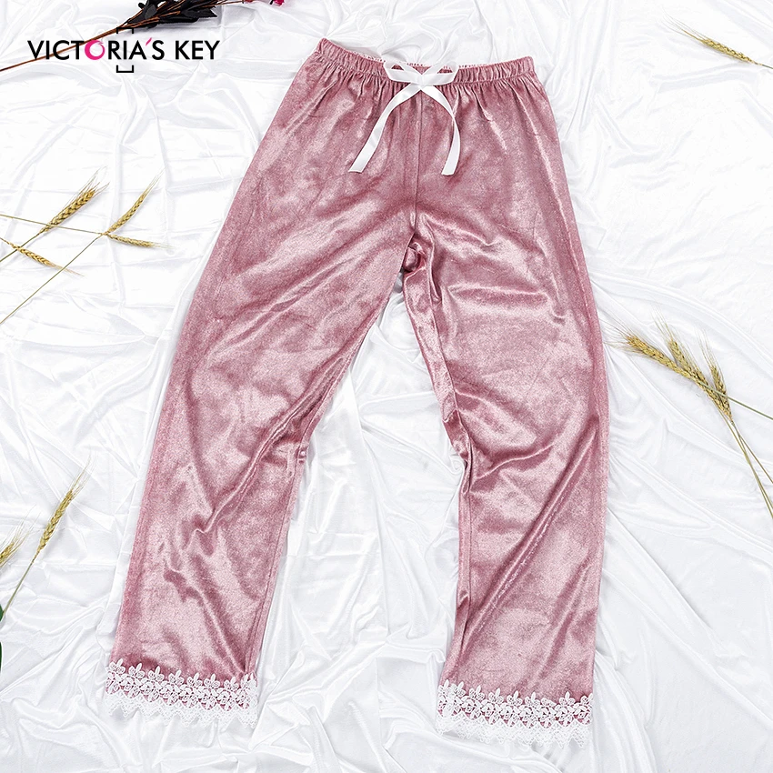 Викторианский ключ розовый бархат женский халат и платье наборы кружева Cami брюки