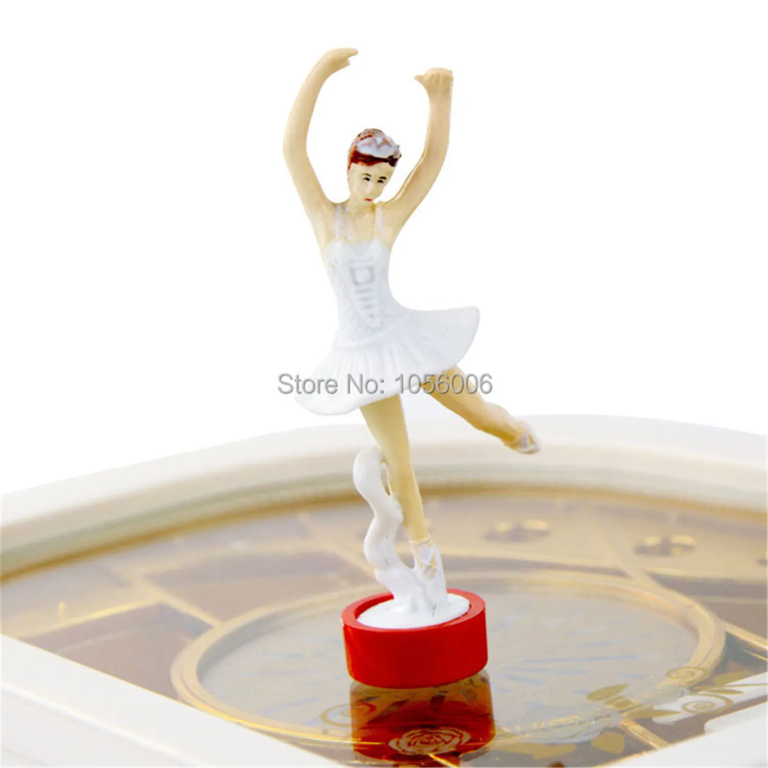 Белая музыкальная шкатулка Девочка мечты с рукояткой рояль танцор ювелирные