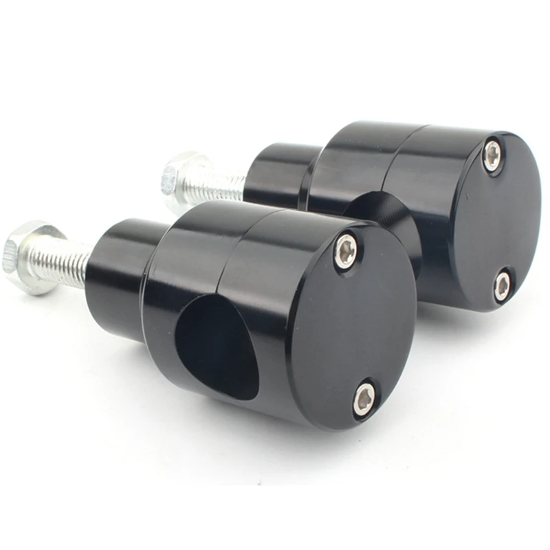 

1 Pair Aluminum Universal Motorcycle 22mm 1 Inch Handlebar Risers Clamp for Sportster XL 883 Suzuki Yamaha Honda Black