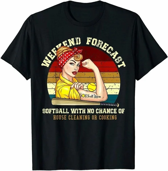 

Weekend Forecast Softball T-shirt S-4xl US Cotton Unique 2020