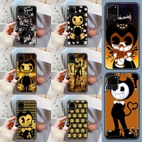 game bendy cartoon phone case for samsung galaxy note 4 8 9 10 20 s8 s9 s10 s10e s20 plus uitra ultra black pretty shell soft