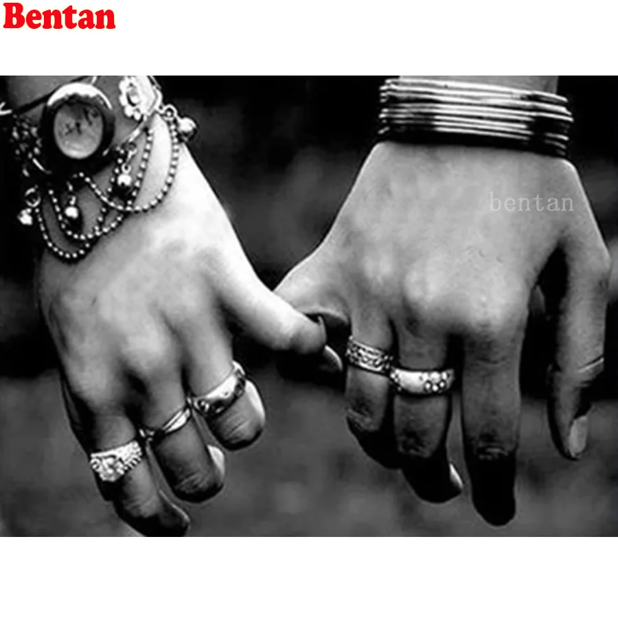 

Diy Diamond Painting Full Drill Square Lover holding hands Mosaic Diamant Embroidery 5d Puzzle Handmade Crystal couple Picture
