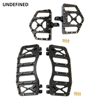 mx offroad front floorboards pedal wide fat foot pegs driver stretched footrests cnc for harley touring road glide softail dyna