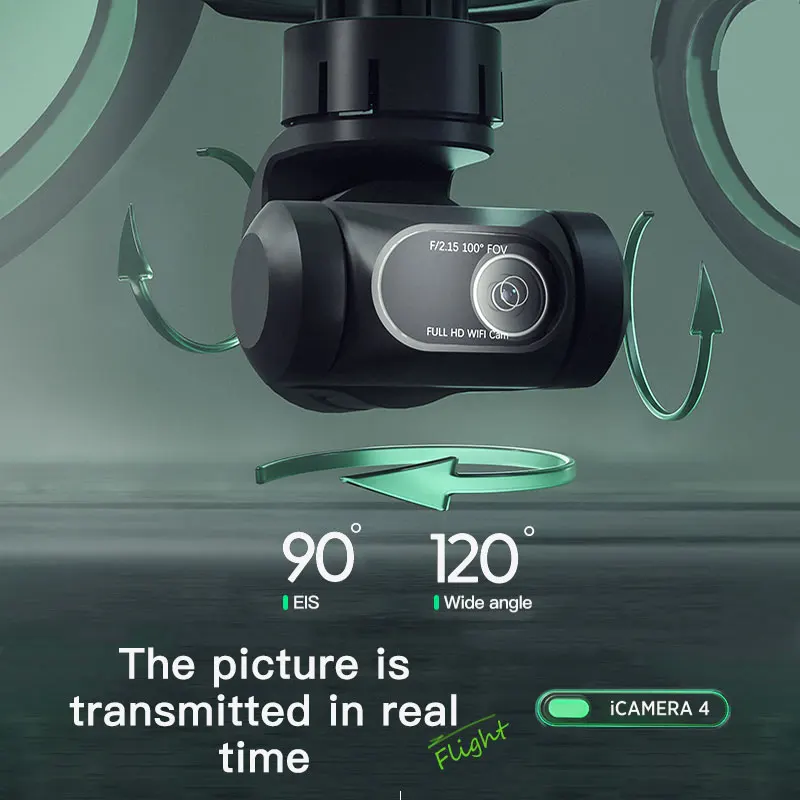 ZWN I4 PRO GPS Мини-Дрон 4k Профессиональный с 3-осевым шарниром FPV HD камера бесщеточный