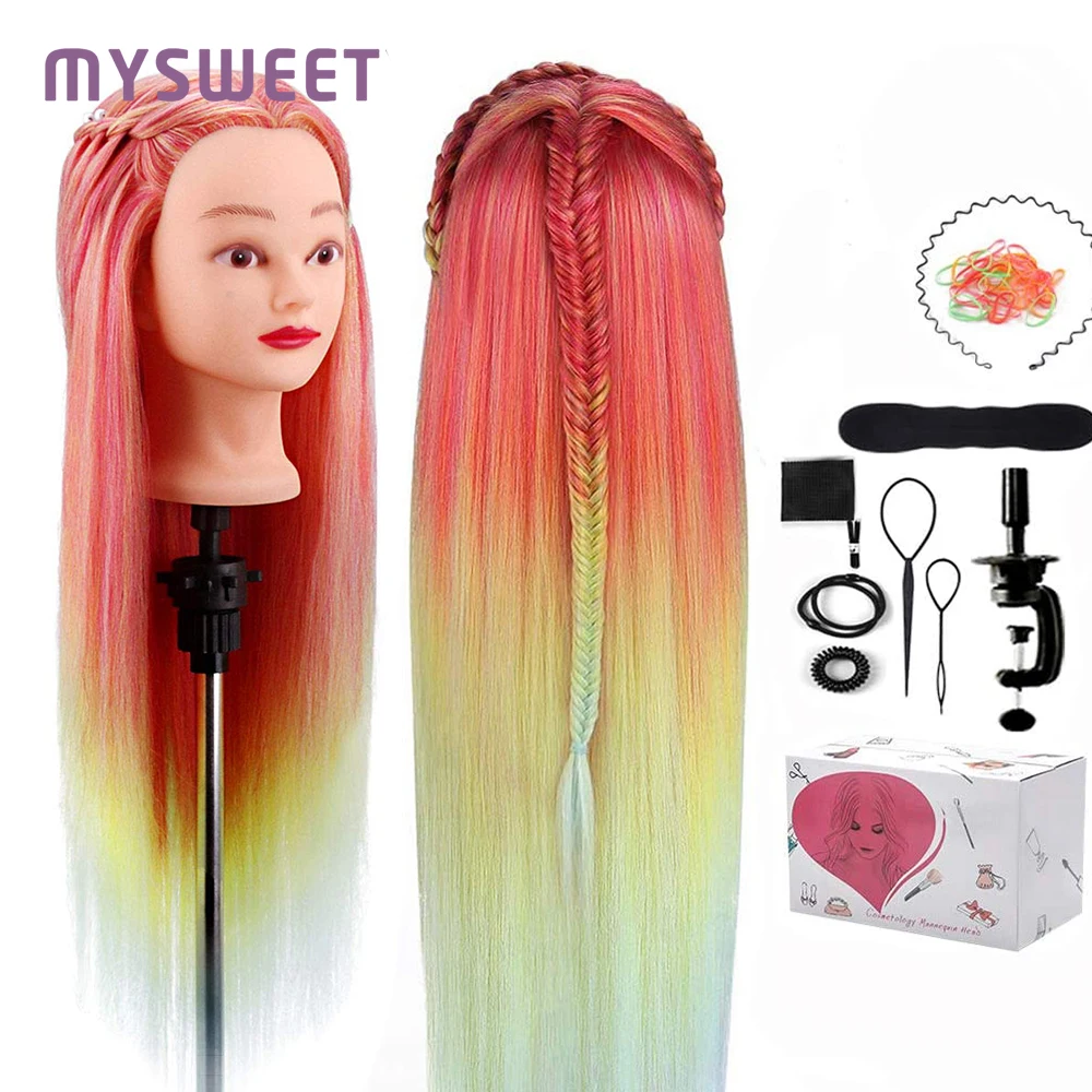 Профессиональный манекен головы парика 29 &quot для практики косметологии укладки