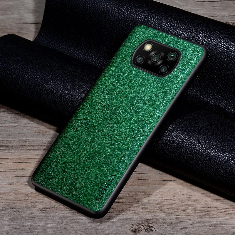 Чехол для Xiaomi Poco X3 Pro NFC GT тонкий Премиум чехол из искусственной кожи в деловом